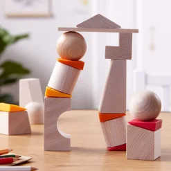 HABA Teetering Towers Wooden Blocks< Shape Sorters + Stacking Toys