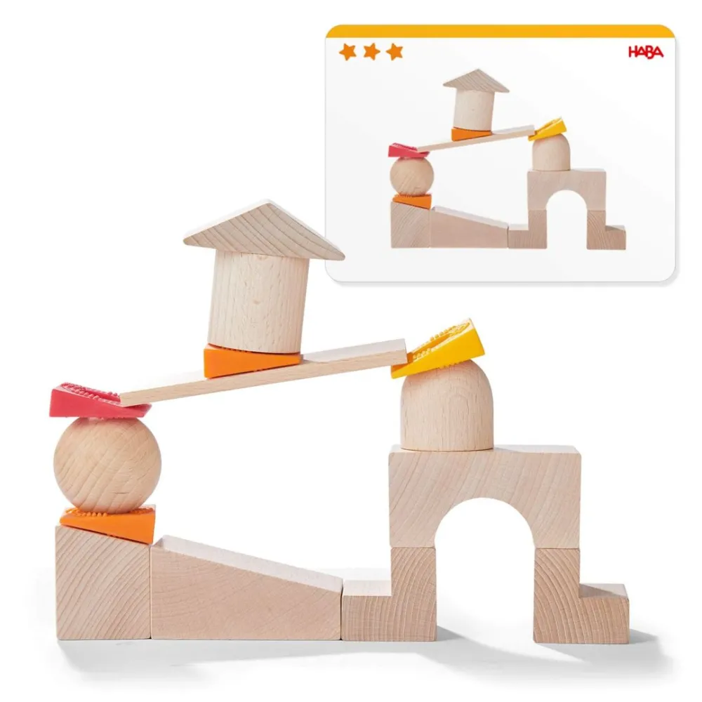 HABA Teetering Towers Wooden Blocks< Wooden Building Blocks