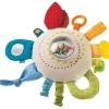 HABA Teether Cuddly Rainbow Round Activity Toy< Plush Baby Toys