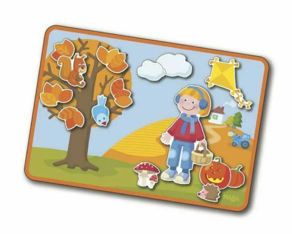 HABA The Seasons Magnetic Game Box< Lacing Toys + Motor Skills