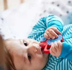 HABA Tractor Silicone Teether< Grasping + Teething Toys