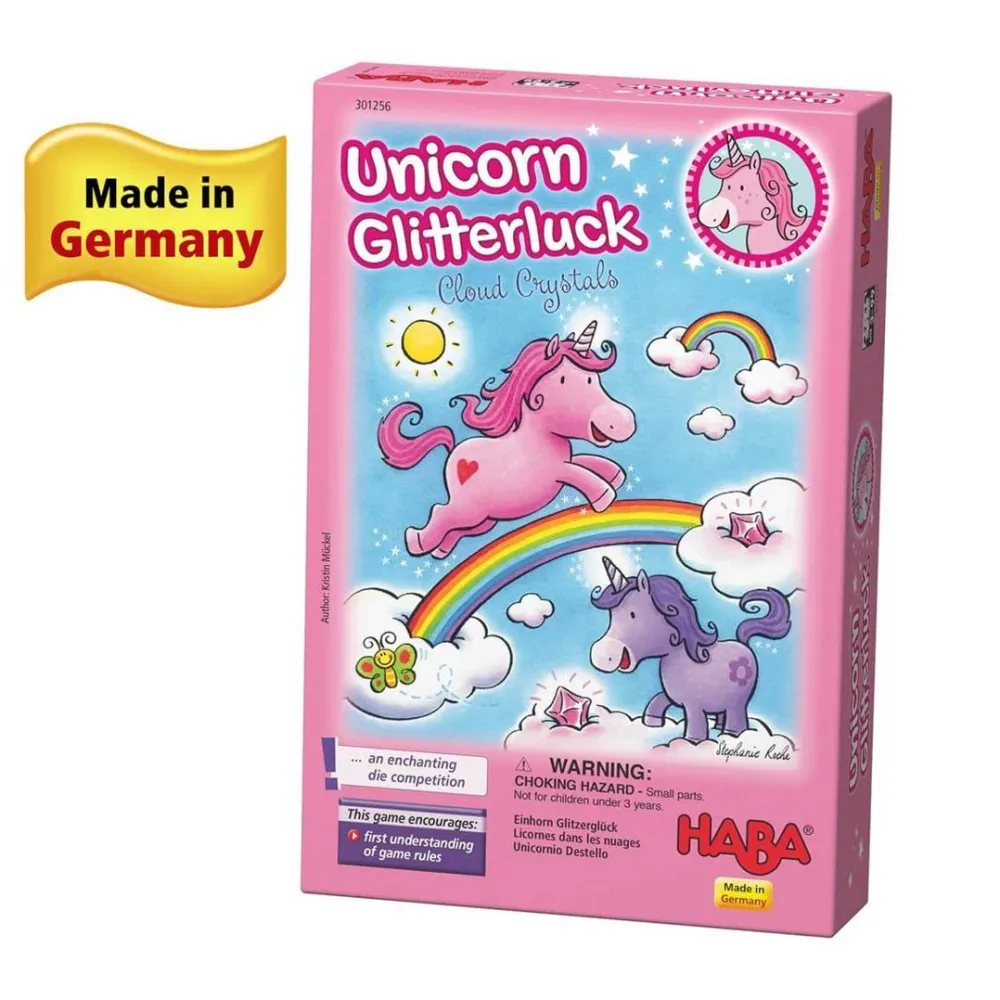 HABA Unicorn Glitterluck - Cloud Crystals Game< Family Games
