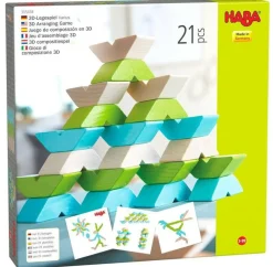 HABA Varius 21 Piece Wooden Building Blocks< Arranging Games