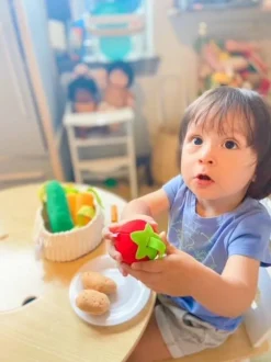 HABA Vegetable Basket Soft Play Food< Pretend Play Food