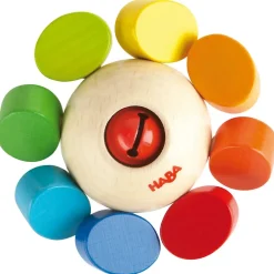 HABA Whirlygig Wooden Rattle & Clutching Toy< Grasping + Teething Toys