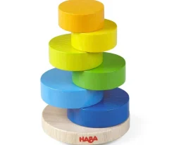 HABA Wobbly Tower Wooden Stacking Game< Arranging Games