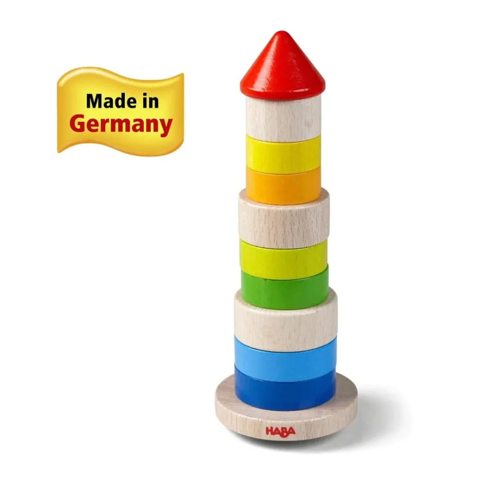 HABA Wobbly Tower Wooden Stacking Game< Arranging Games