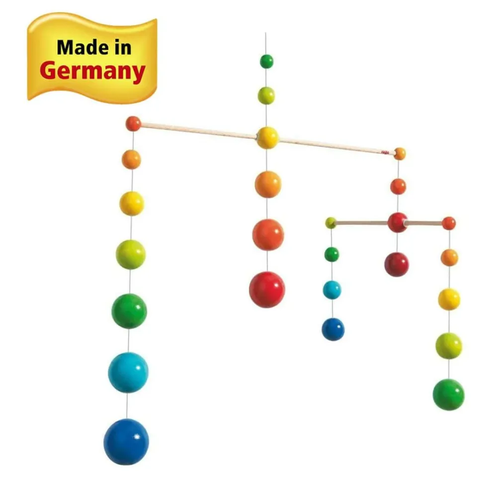 HABA Wooden Rainbow Mobile< Hanging Baby Toys + Mobiles